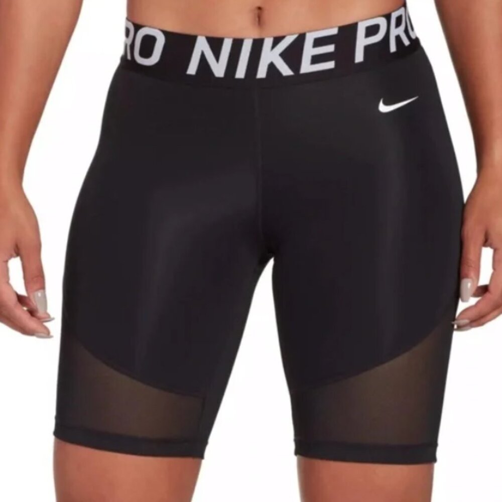 Nike Black Mesh Biker Athletic Shorts